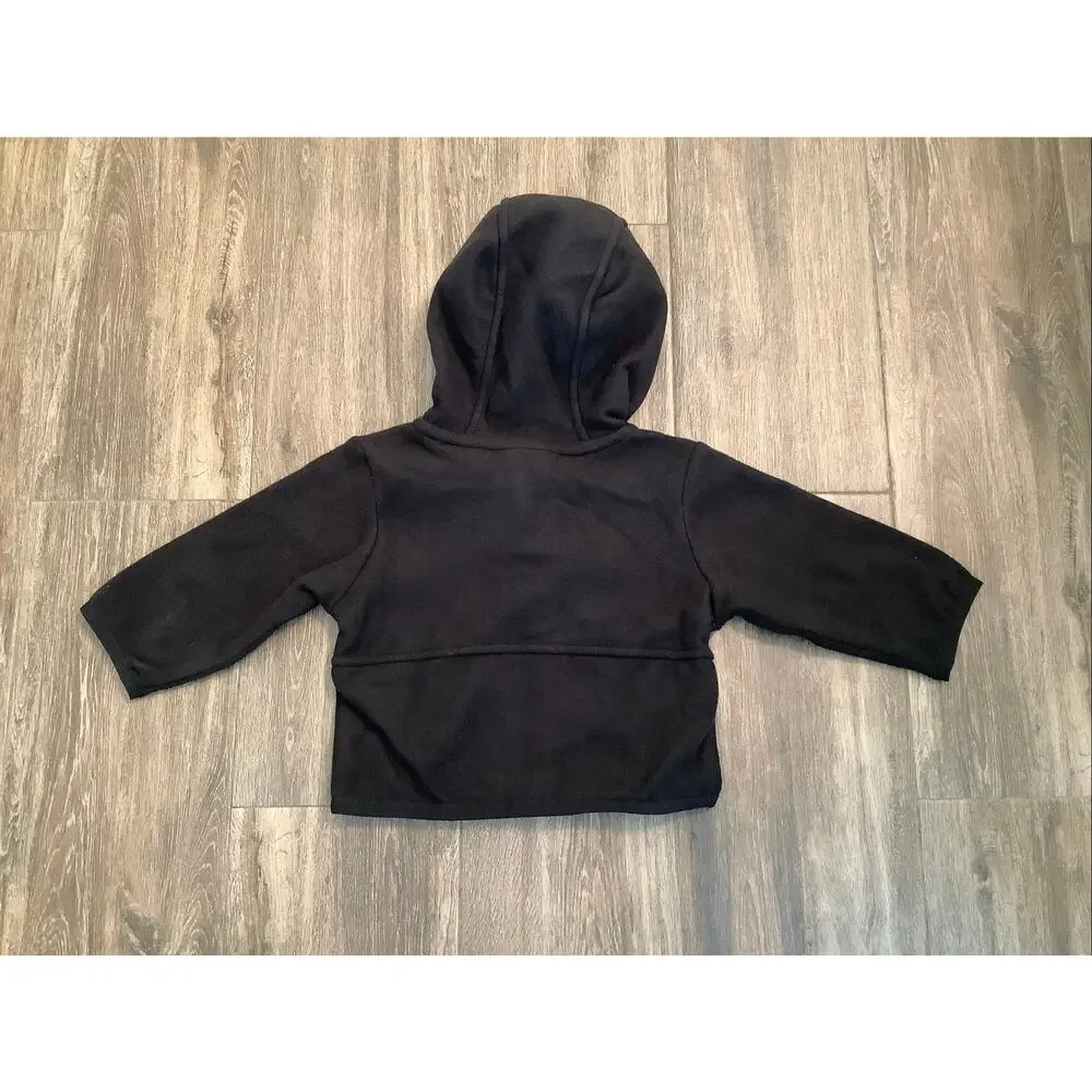 The North Face Baby 3M Black Glacier Fleece Full Zip Hoodie Jacket Winter B20-8